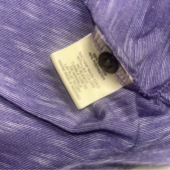 Robert Barakett Heathered Purple Polo Shirt - Picture 4 of 7